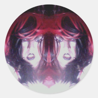 Adesivo Redondo Sticker de Drama Duplo