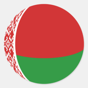 Adesivo Redondo Sticker de Sinalizador de Pesca da Bielorrússia