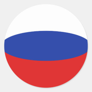 Adesivo Redondo Sticker de Sinalizador Fisheye da Rússia