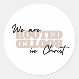 Adesivo Redondo Sticker Estamos Enraizados Nas Cotações Da Bíblia 