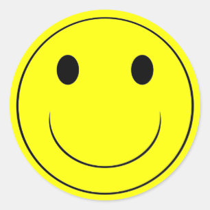 Adesivo Redondo Sticker Feliz - EXTRA GRANDE