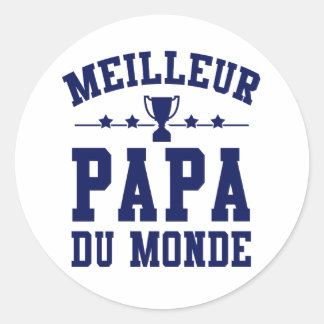 Adesivo Redondo Sticker Festa dos Pais - Melhor Papá do Mundo