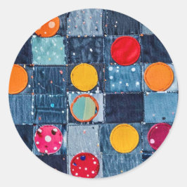 Adesivo Redondo Sticker for Kids' Party