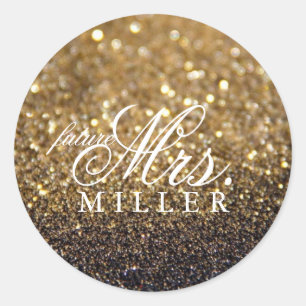 Adesivo Redondo Sticker - Futuro do Glitter Fab Sra.