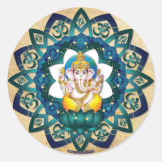 Adesivo Redondo sticker ganesh
