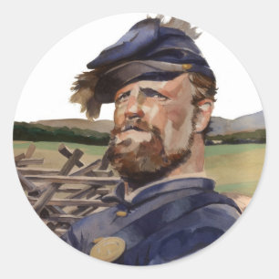 Adesivo Redondo Sticker, Guerra Civil