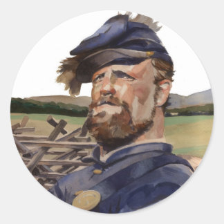 Adesivo Redondo Sticker, Guerra Civil