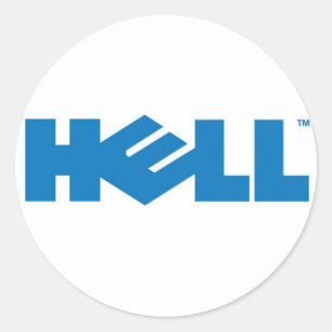 Adesivo Redondo Sticker Hell