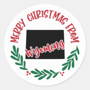 Adesivo Redondo Sticker Holiday de Wyoming