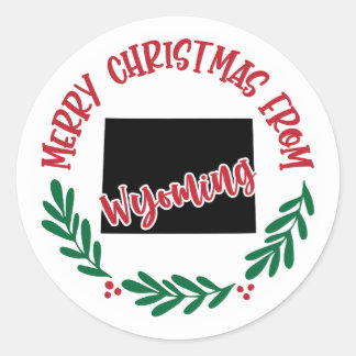 Adesivo Redondo Sticker Holiday de Wyoming