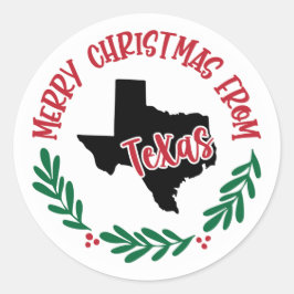 Adesivo Redondo Sticker Holiday do Texas