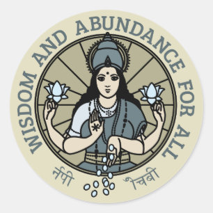 Adesivo Redondo Sticker Lakshmi #2