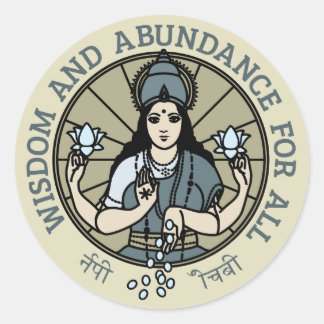 Adesivo Redondo Sticker Lakshmi #2