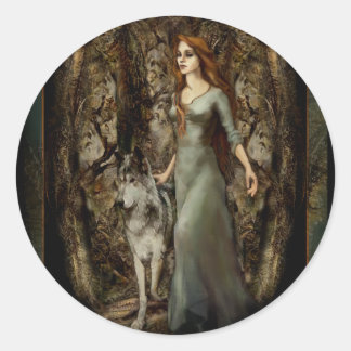 Adesivo Redondo Sticker "LaLoba"