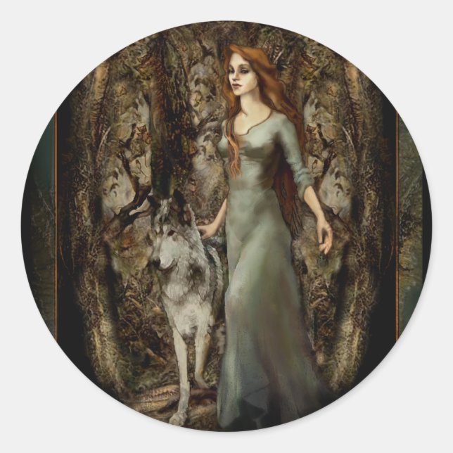 Adesivo Redondo Sticker "LaLoba" (Frente)