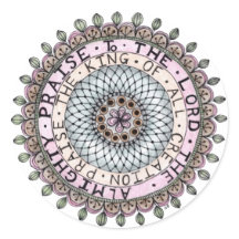 Sticker Louva o Senhor Medalhão