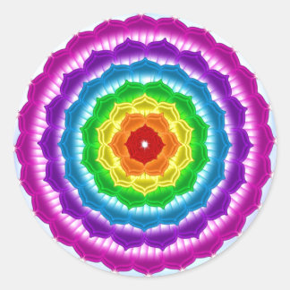 Adesivo Redondo Sticker mandala Chakra