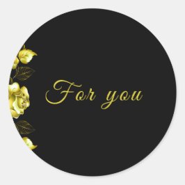 Adesivo Redondo Sticker-Midnight Elegance collection