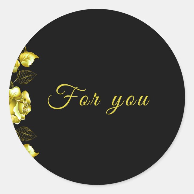 Adesivo Redondo Sticker-Midnight Elegance collection (Frente)