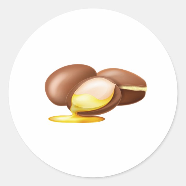 Adesivo Redondo Sticker Moroccan ARGAN (Frente)