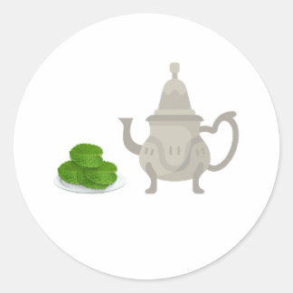 ADESIVO REDONDO STICKER MOROCCAN BERRAD OF TEA