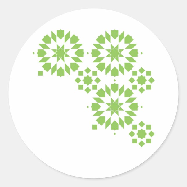 Adesivo Redondo Sticker Moroccan Zelij* Ceramic (Frente)