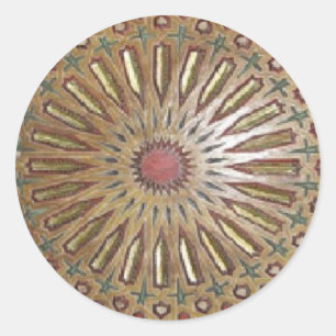 Adesivo Redondo Sticker Morrocon Beauty