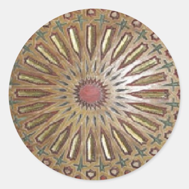 Adesivo Redondo Sticker Morrocon Beauty (Frente)