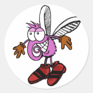 Adesivo Redondo sticker_Mosquito