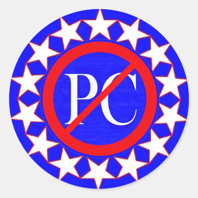 Adesivo Redondo sticker_NO "PC" (Frente)