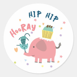 Adesivo Redondo Sticker olifant