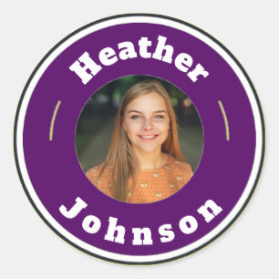 Adesivo Redondo Sticker - Personalizado (adicionar nome e fotograf