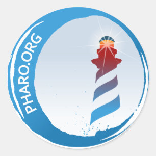 Adesivo Redondo Sticker Pharo pequeno