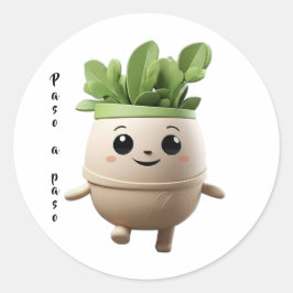 Adesivo Redondo Sticker Pipo Paso a Paso – Constancia Diaria