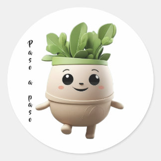 Adesivo Redondo Sticker Pipo Paso a Paso – Constancia Diaria