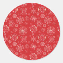 Sticker Red Snowflake