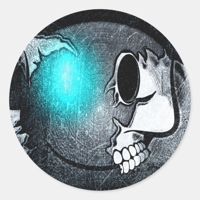 Adesivo Redondo Sticker Rond Walkermoji Vintage (Frente)