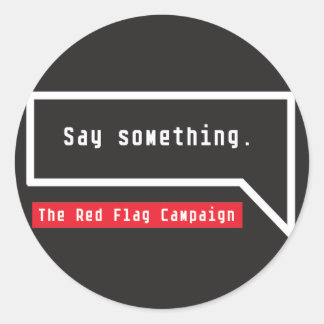 Adesivo Redondo Sticker-say Algo (citação da bolha)