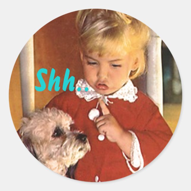 Adesivo Redondo Sticker Shh.. Selos Secretos De Parte Surpresa