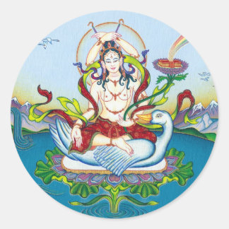 Adesivo Redondo STICKER Tara protegendo venenos