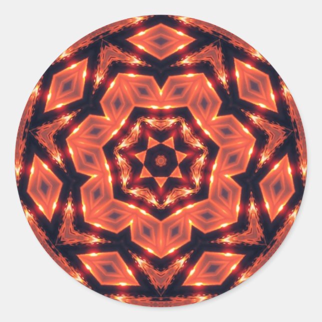 Adesivo Redondo Sticker tribal-geometriks (Frente)