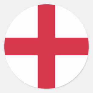 Adesivo Redondo Sticker with Flag of England