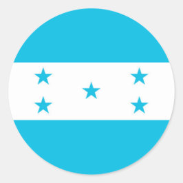 Adesivo Redondo Sticker with Flag of Honduras