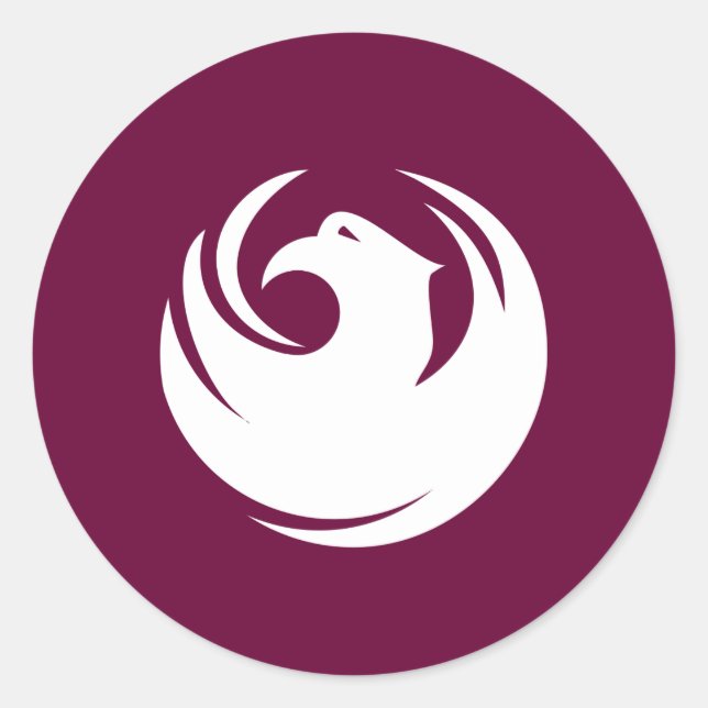 Adesivo Redondo Sticker with Flag of Phoenix City, Arizona (Frente)