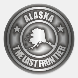 Adesivo Redondo Stickers "Alaska Steel"