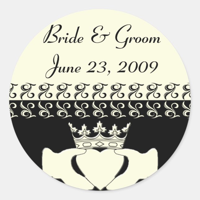 Adesivo Redondo Stickers and stuff Bride & Groom23 de junho de 200 (Frente)