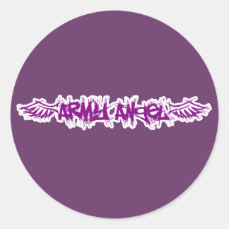 Adesivo Redondo Stickers - Anjo do Exército