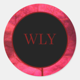 Adesivo Redondo Stickers, Bougainvillea