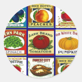 Adesivo Redondo Stickers Canning vintage Can-Labels Kitchen