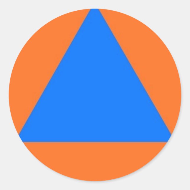 Adesivo Redondo Stickers Civiele Bescherming (Frente)